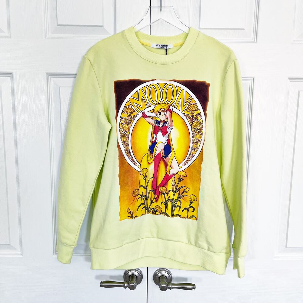 13DE Marzo Sailor Moon Neon Graphic Sweatshirt Moon Prism Power Unisex